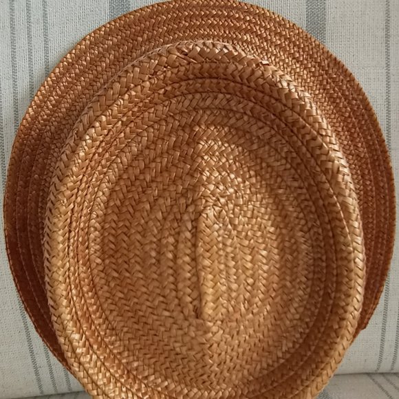 Trilby Straw Hat Vintage Size S/M EUC - Picture 10 of 11